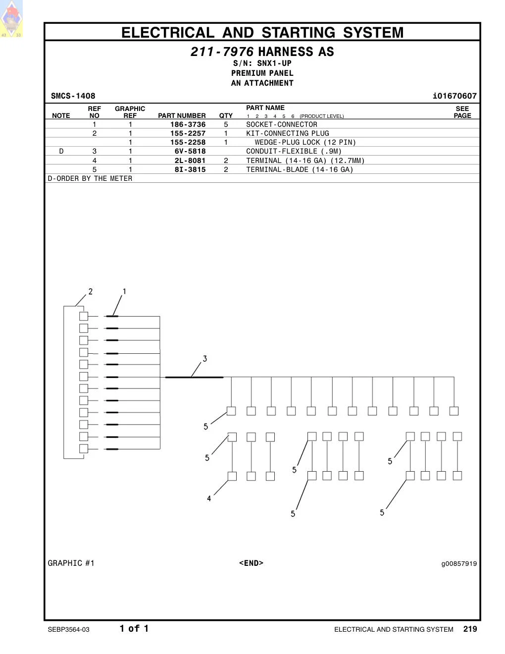 155-2257 - KIT-CONNECTING PLUG