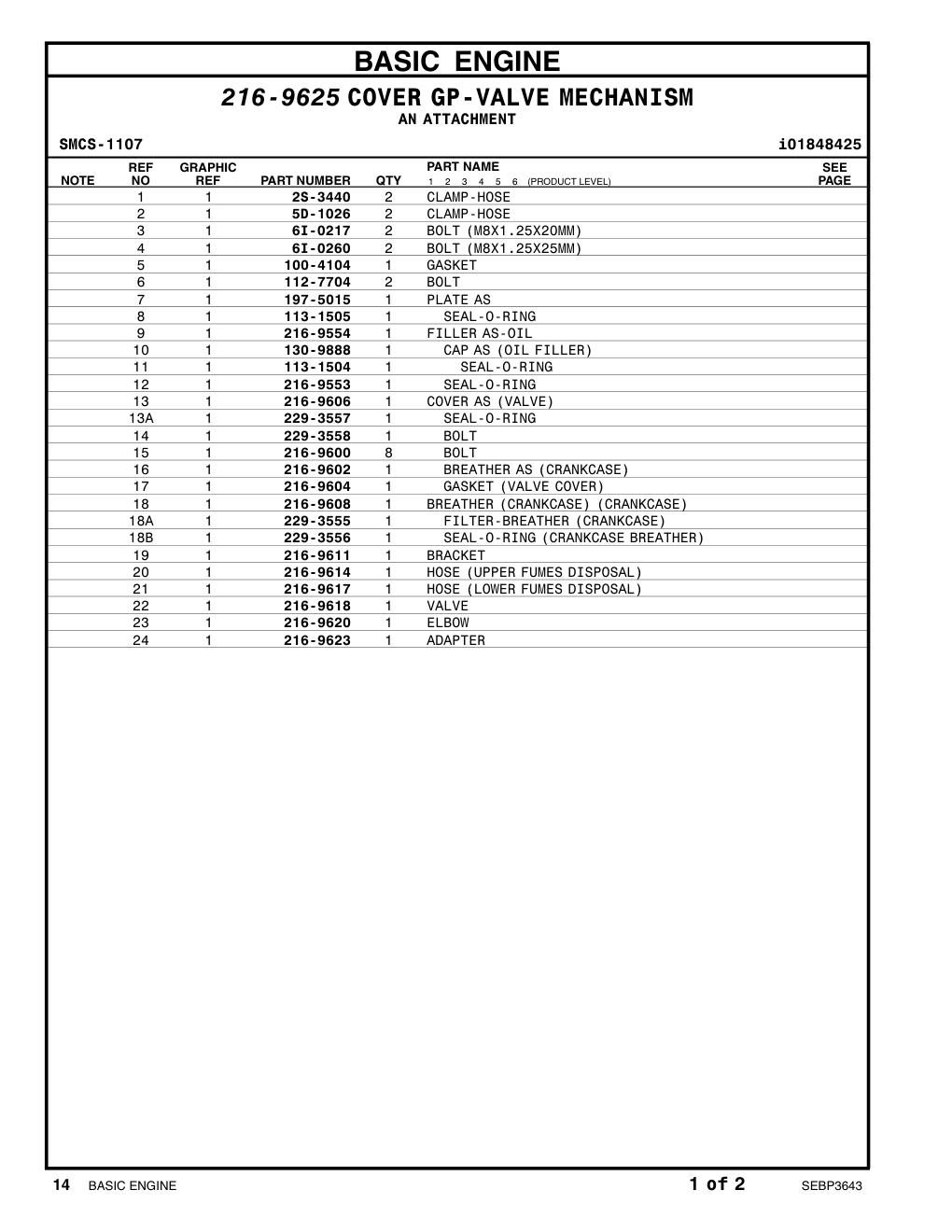 216-9553 SEAL-O-RING CAT parts manual diagram