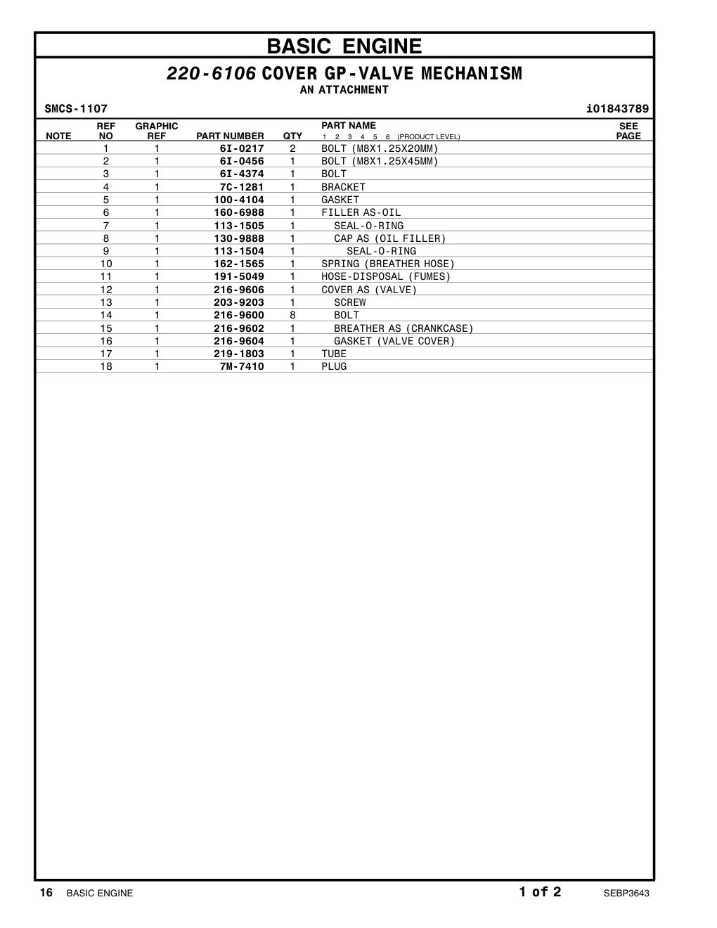 203-9203 SCREW CAT parts manual diagram
