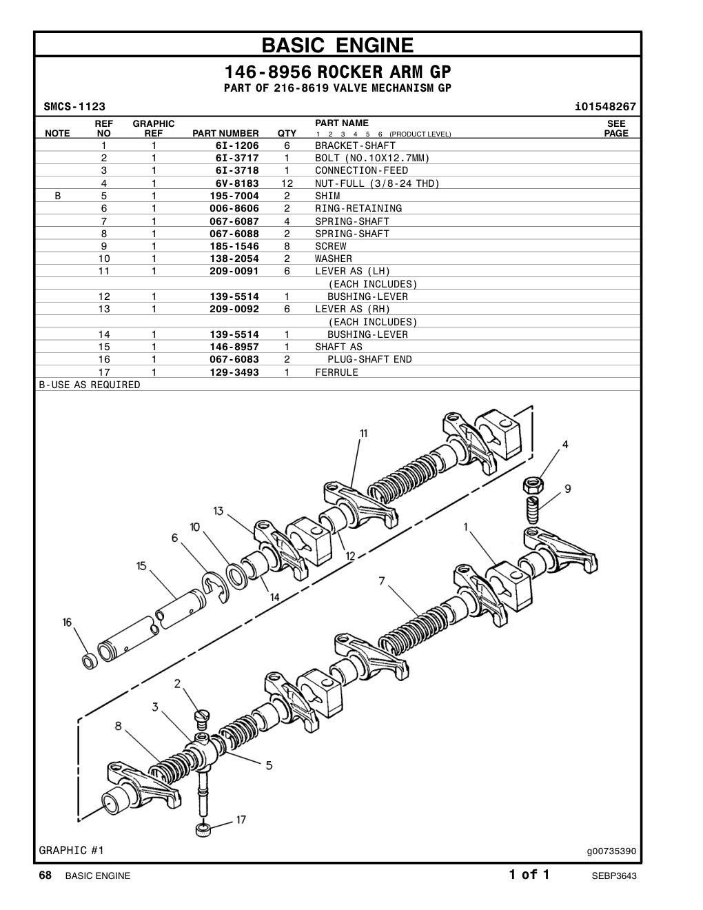 209-0092 LEVER AS (RH) CAT parts manual diagram