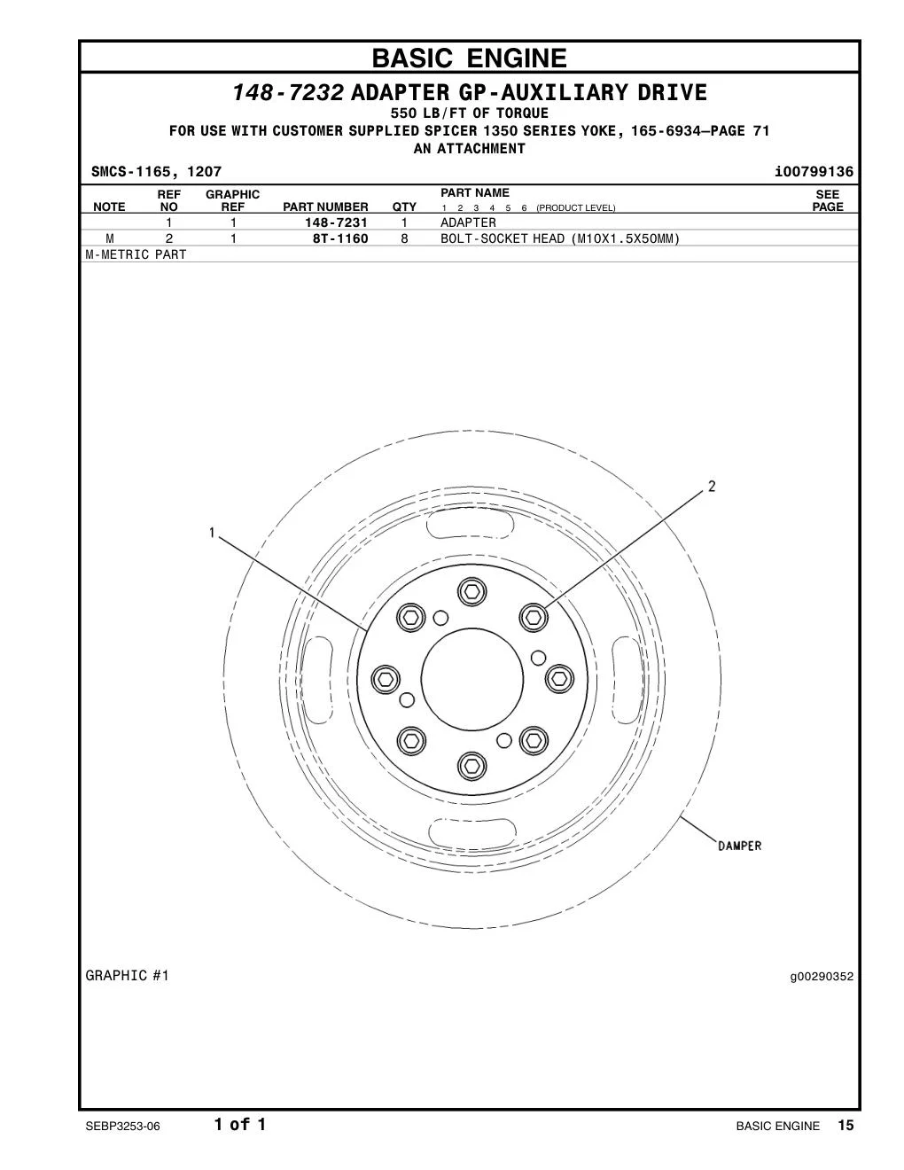 8T-1160 - BOLT-SOCKET HEAD (M10X1.5X50MM)