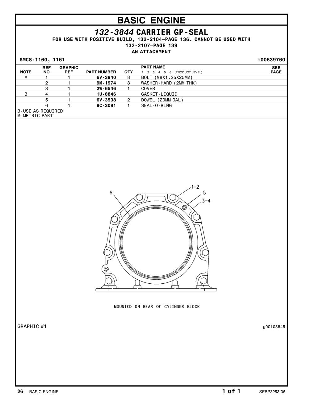 2W-6546 COVER CAT parts manual diagram