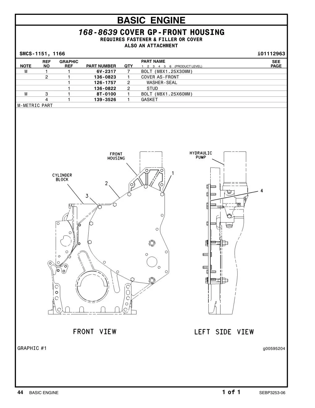 8T-0100 - BOLT (M8X1.25X60MM)