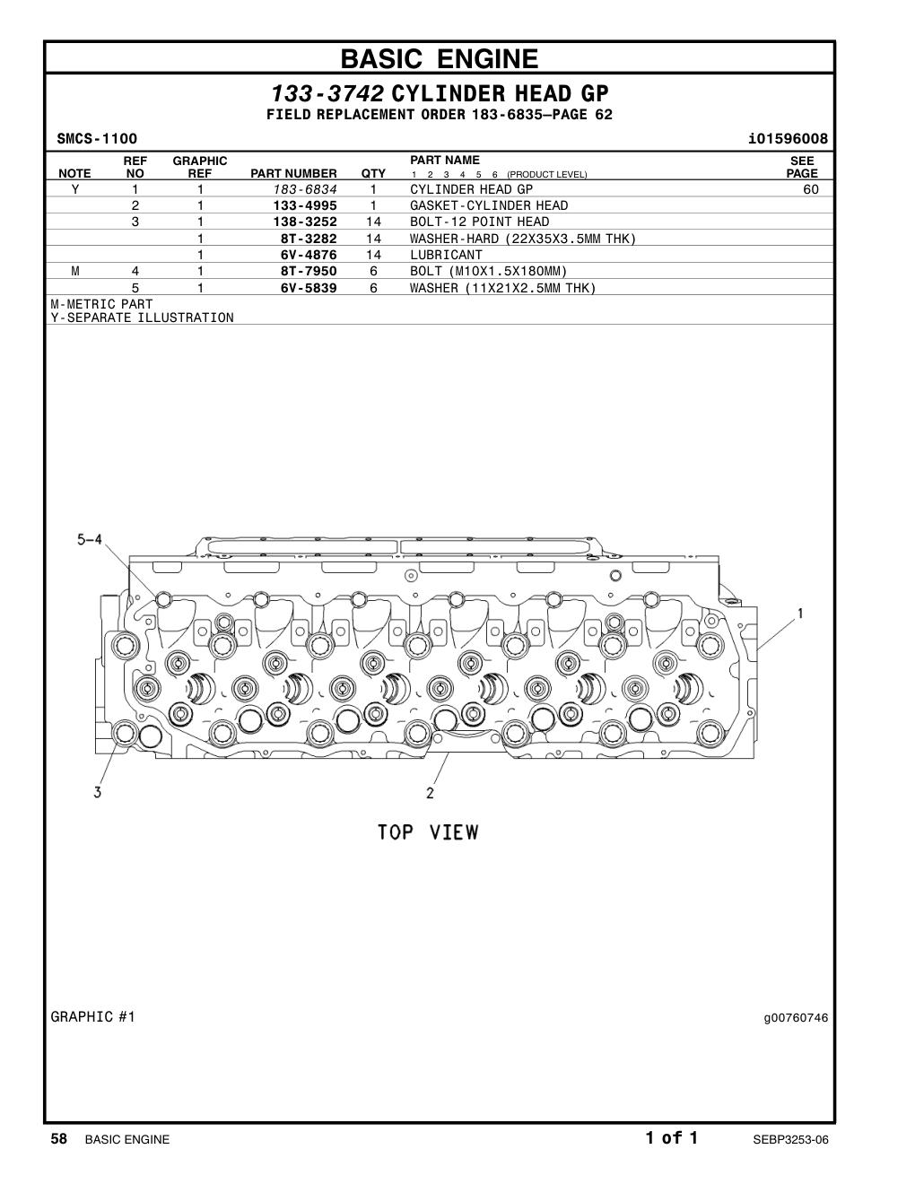 6V-4876 6V-4876 CAT parts manual diagram