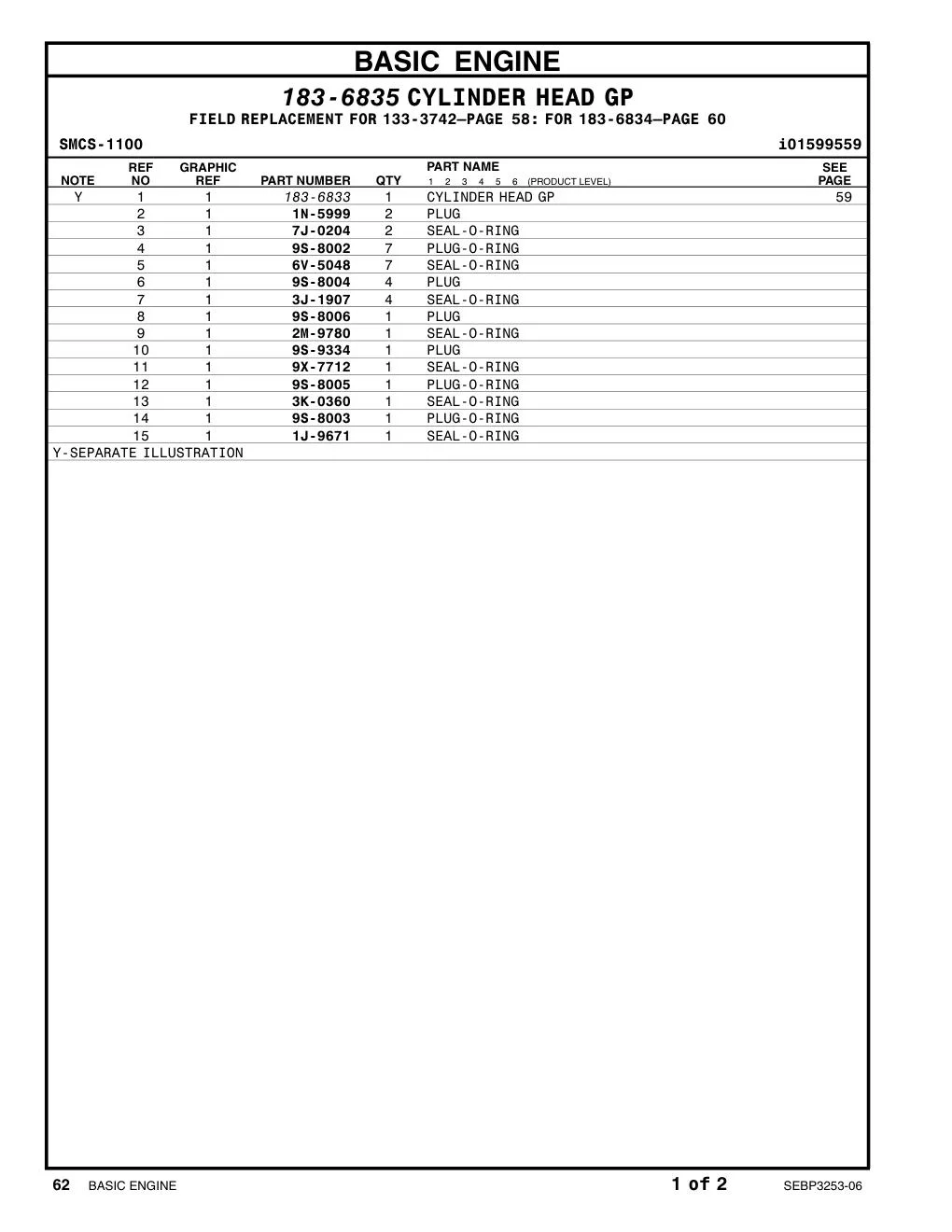 9S-9334 PLUG CAT parts manual diagram