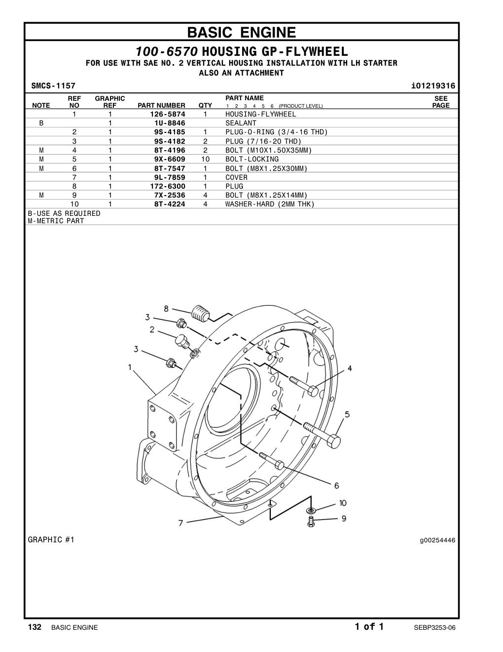 9L-7859 COVER CAT parts manual diagram