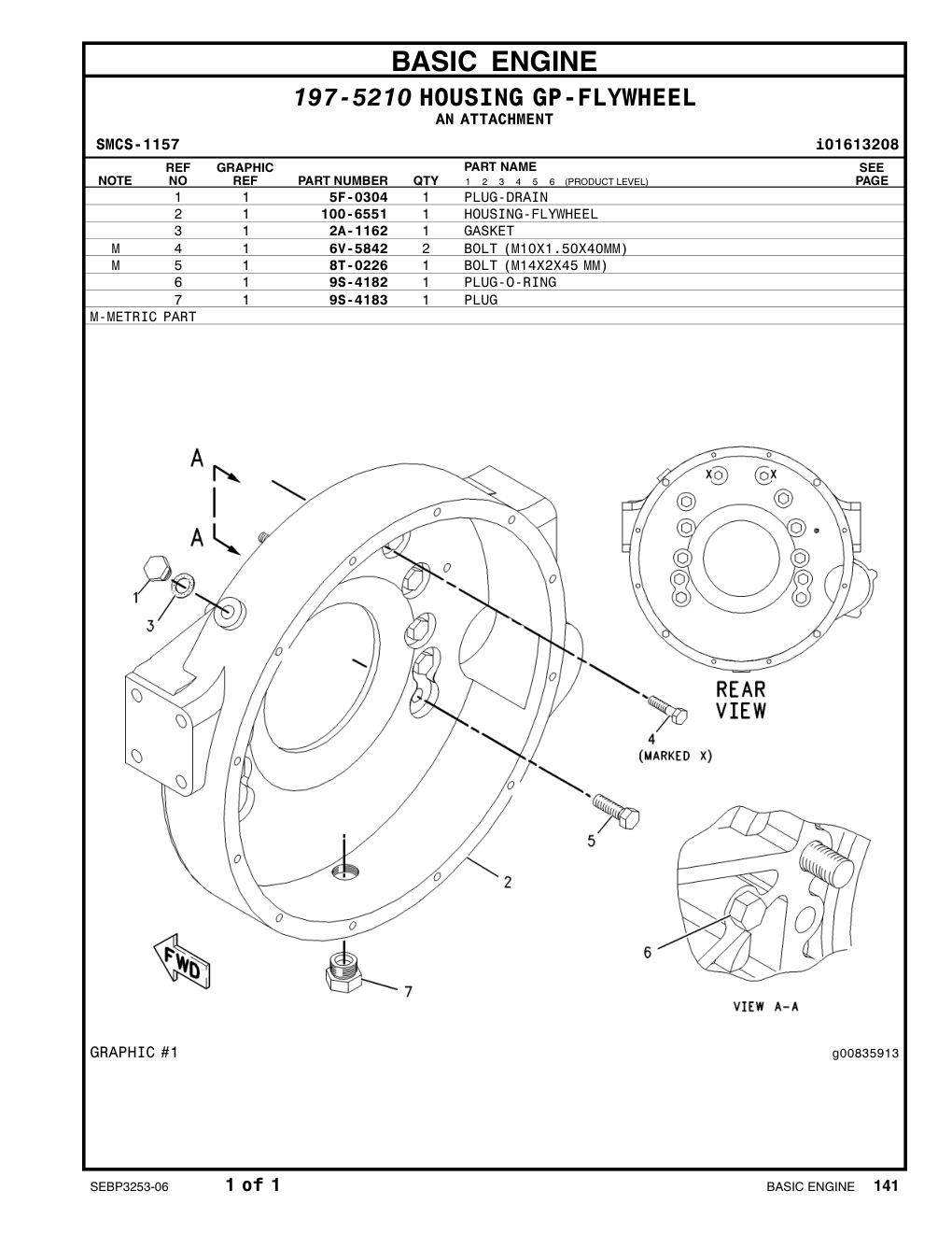 2A-1162 GASKET CAT parts manual diagram