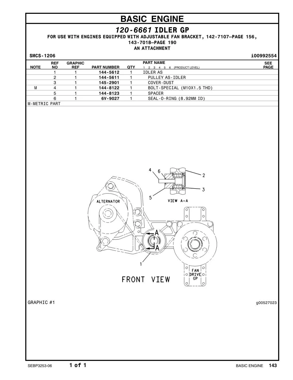 144-5612 - IDLER AS