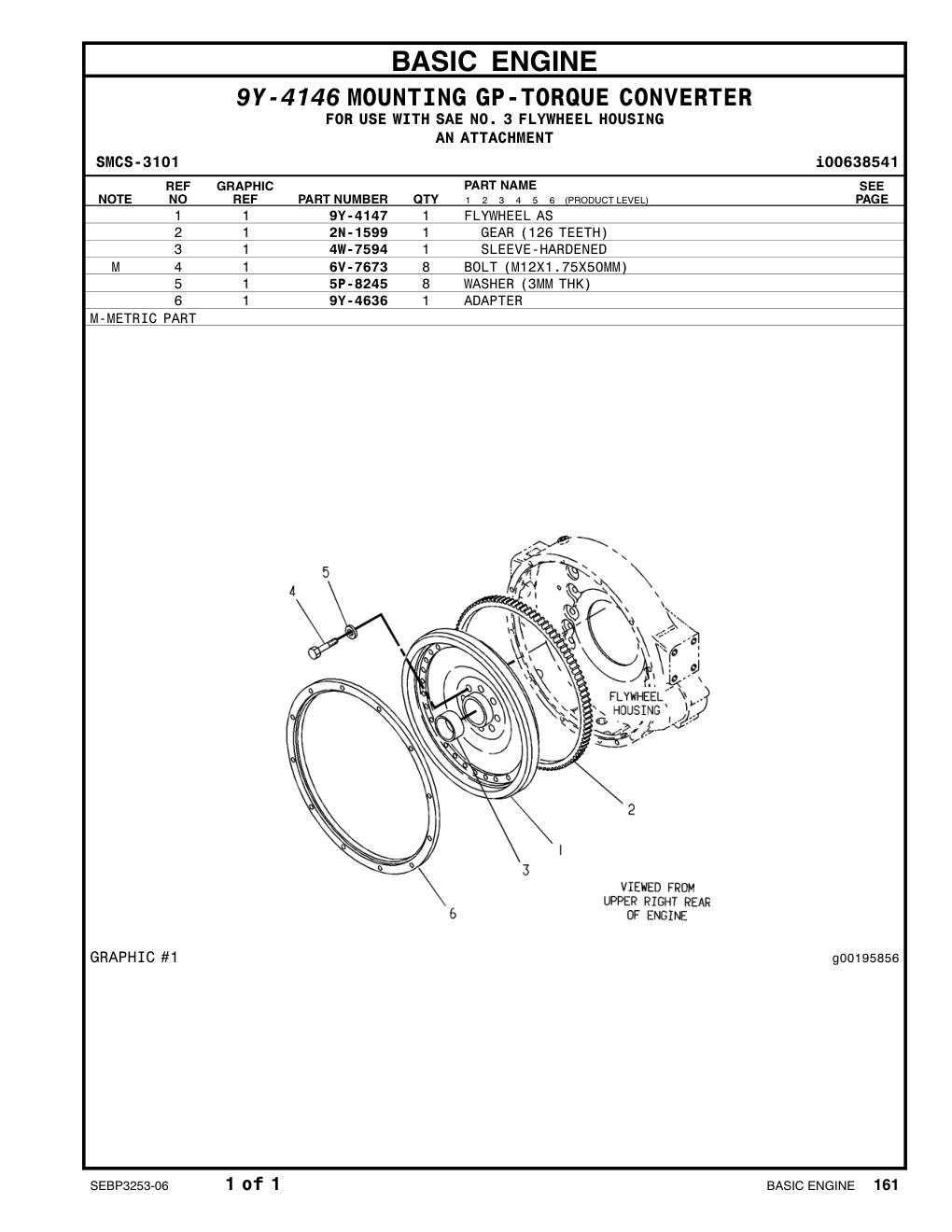 6V-7673 BOLT (L=50mm) CAT parts manual diagram