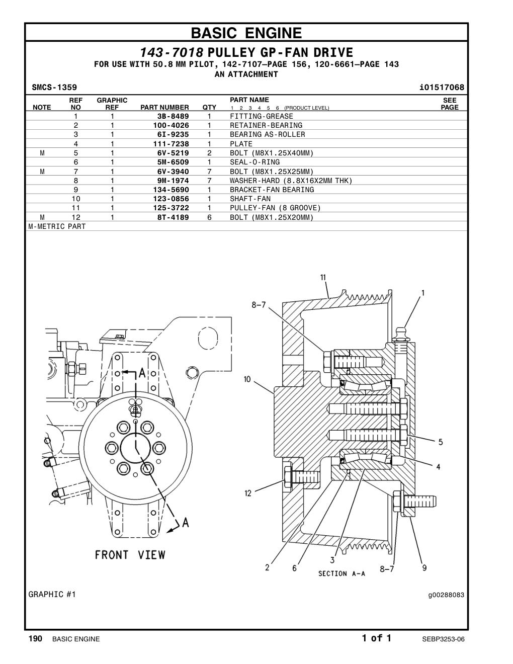 3B-8489 FITTING CAT parts manual diagram