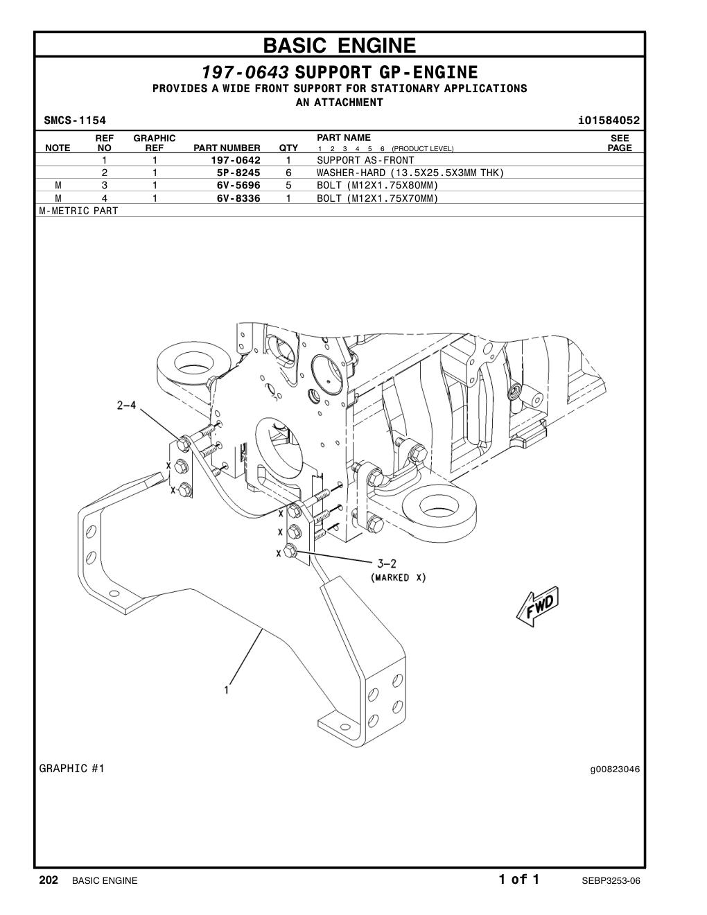 6V-8336 BOLT (L=70mm) CAT parts manual diagram