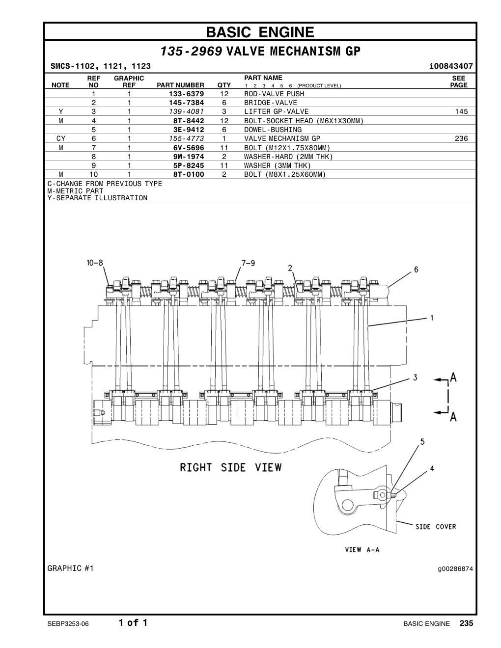 6V-5696 BOLT (L=80mm) CAT parts manual diagram