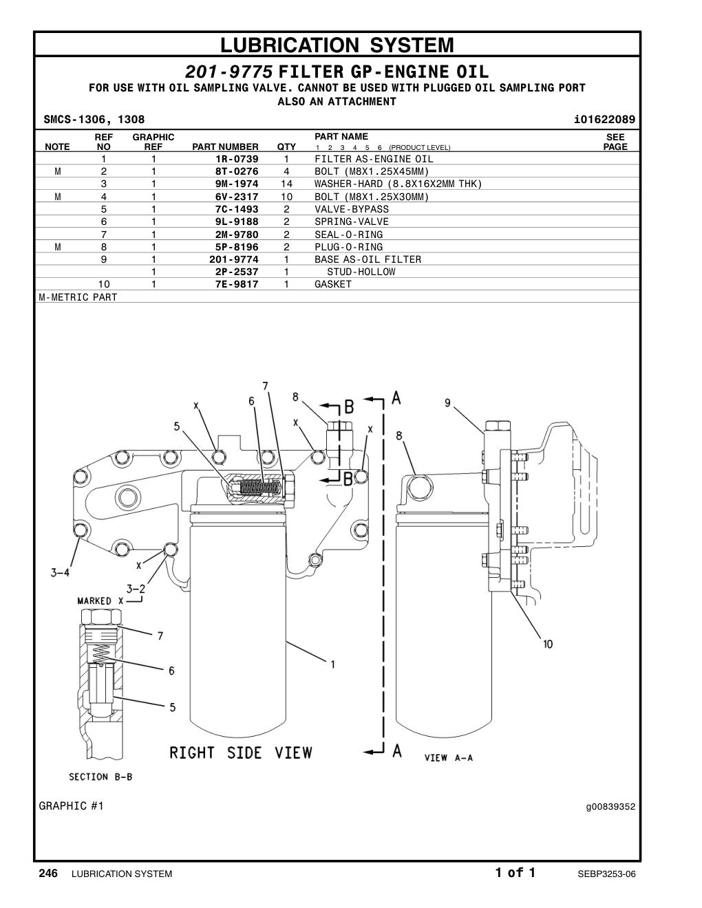 8T-0276 BOLT (L=45mm) CAT parts manual diagram