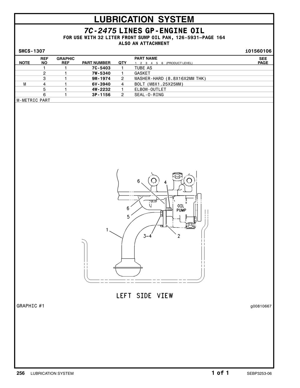 7C-5403 TUBE AS CAT parts manual diagram