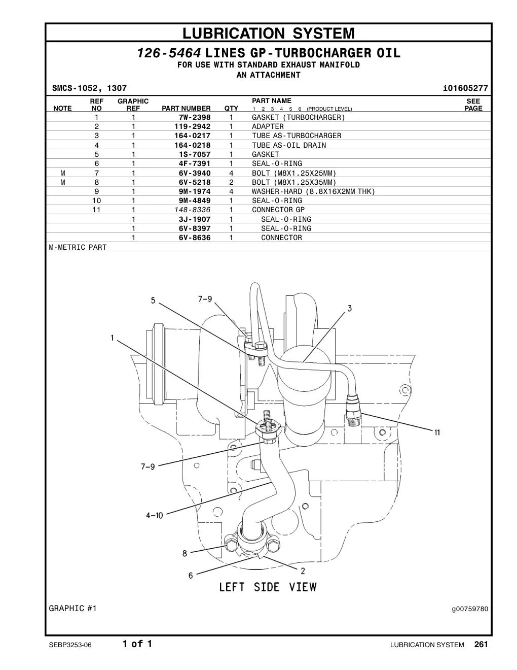 164-0218 - TUBE AS-OIL DRAIN