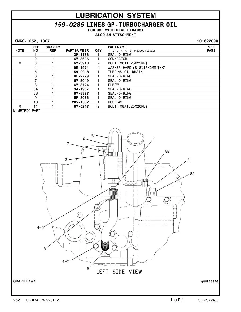 159-0918 - TUBE AS-OIL DRAIN