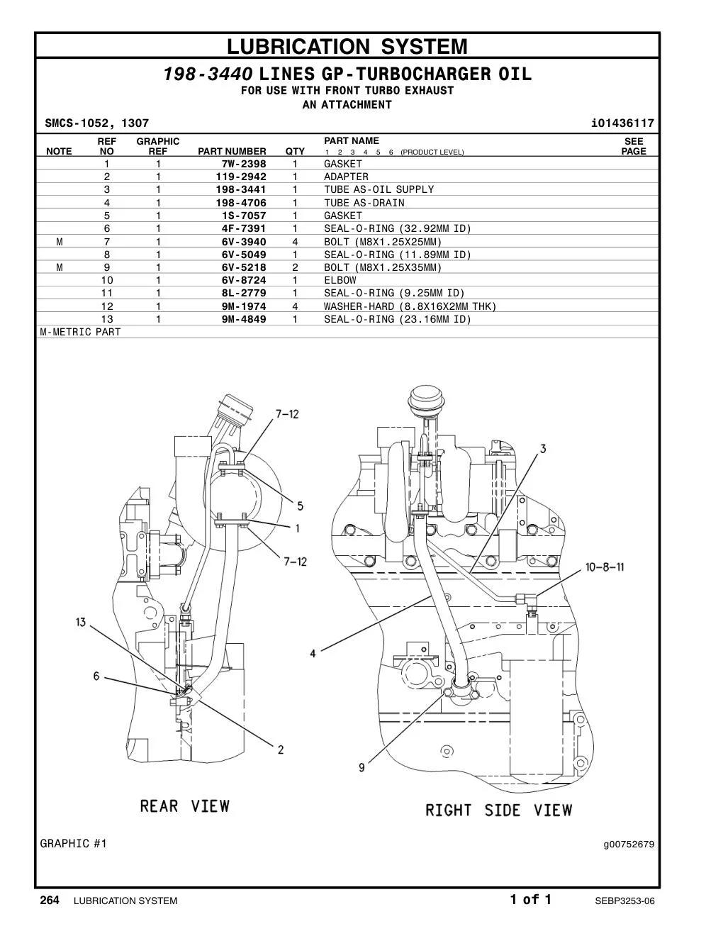 9M-4849 SEAL-O-RING CAT parts manual diagram