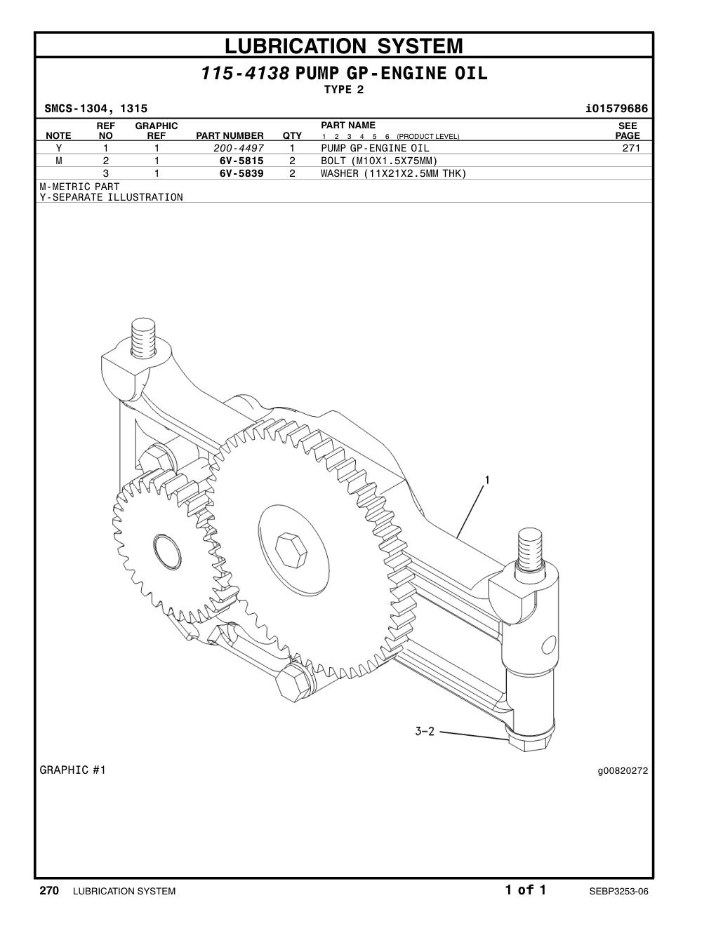 6V-5815 BOLT (L=75mm) CAT parts manual diagram