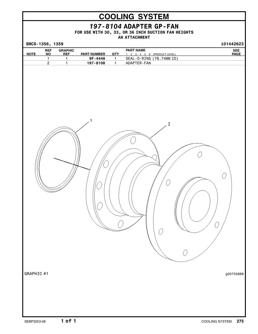 197-8108 - ADAPTER-FAN
