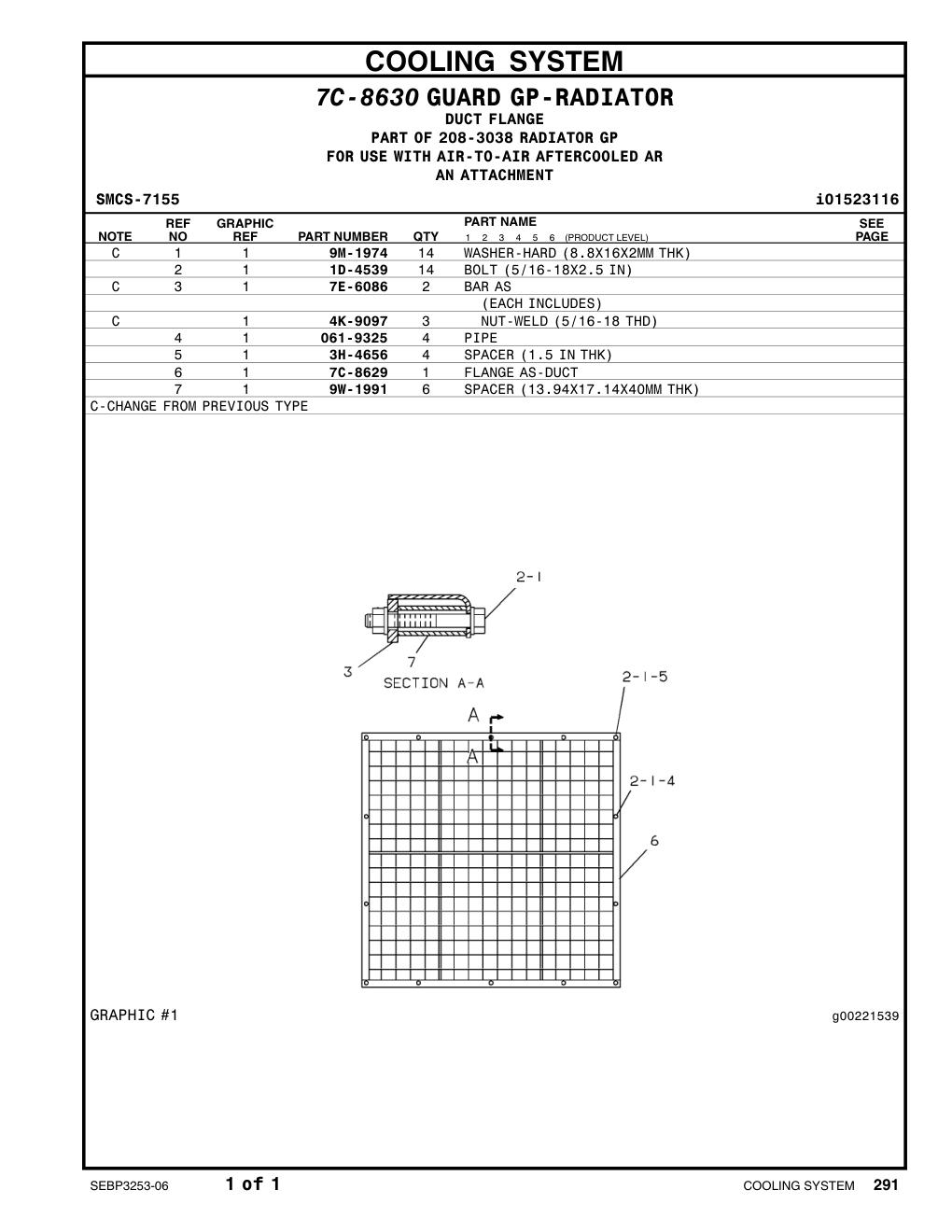 1D-4539 BOLT (5/16-18X2.5-IN) CAT parts manual diagram