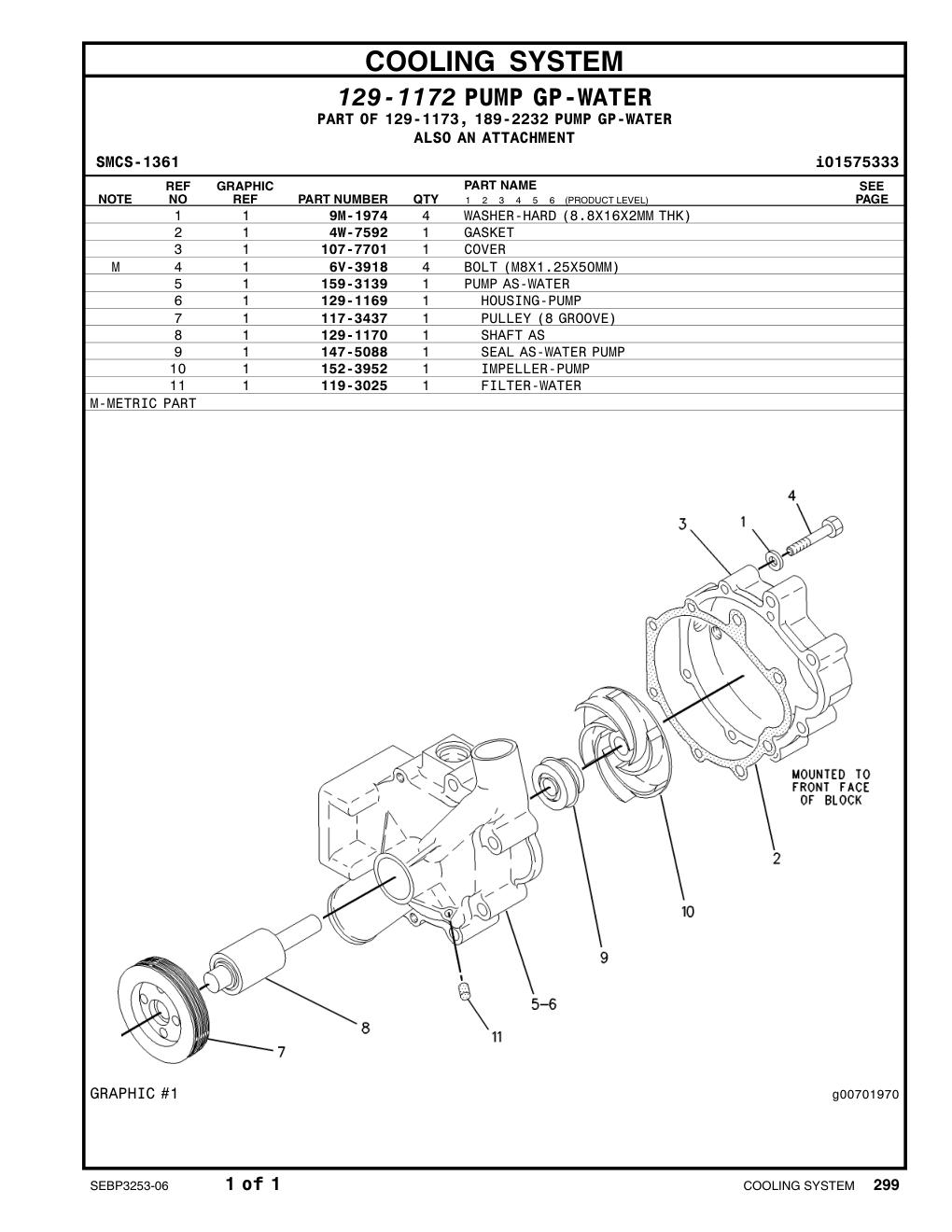 6V-3918 BOLT (L=50mm) CAT parts manual diagram