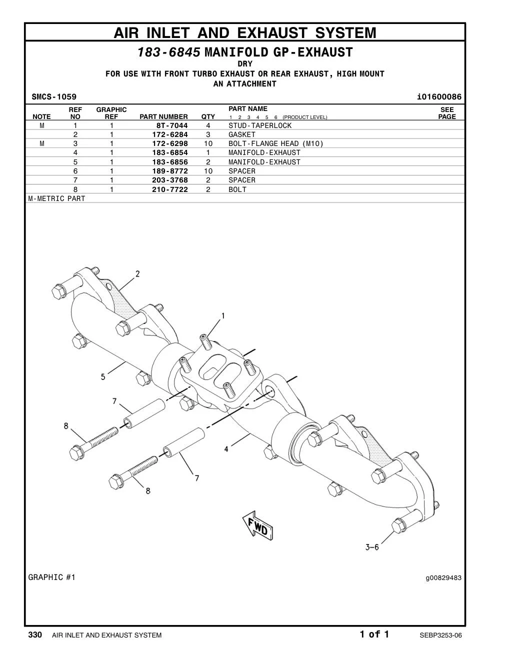 172-6284 - GASKET