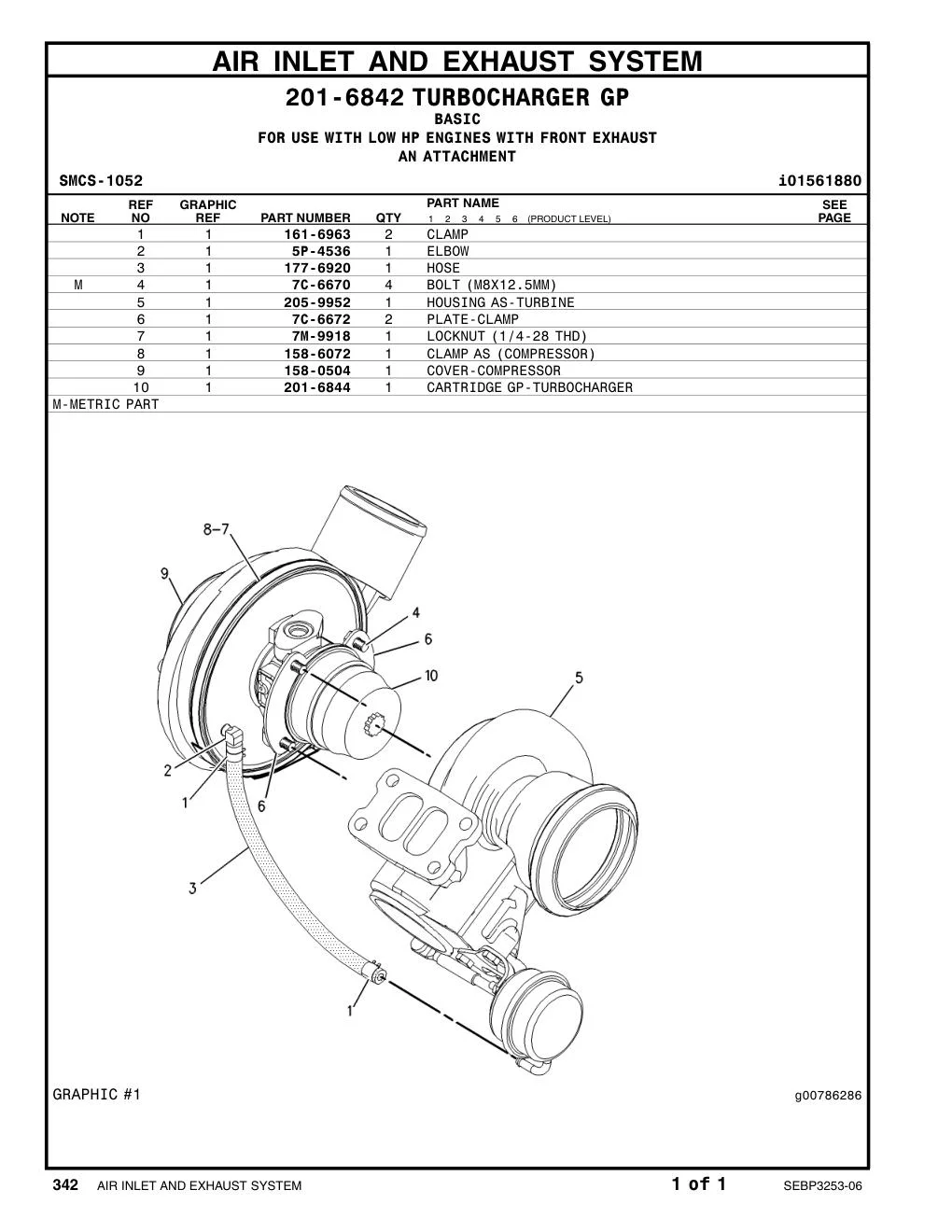 205-9952 - HOUSING AS-TURBINE