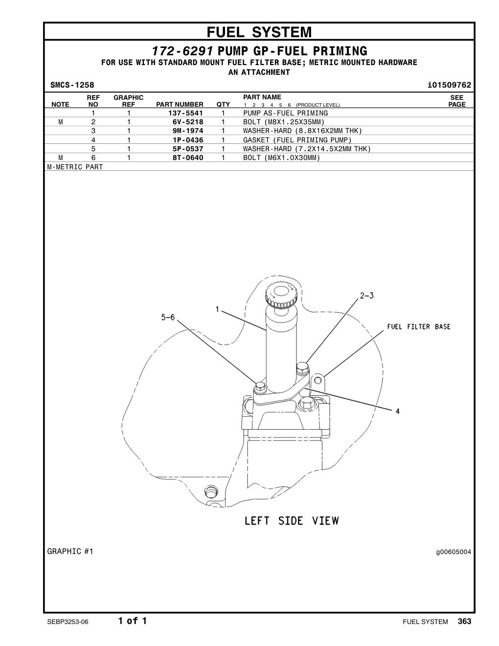 8T-0640 BOLT (L=30mm) CAT parts manual diagram