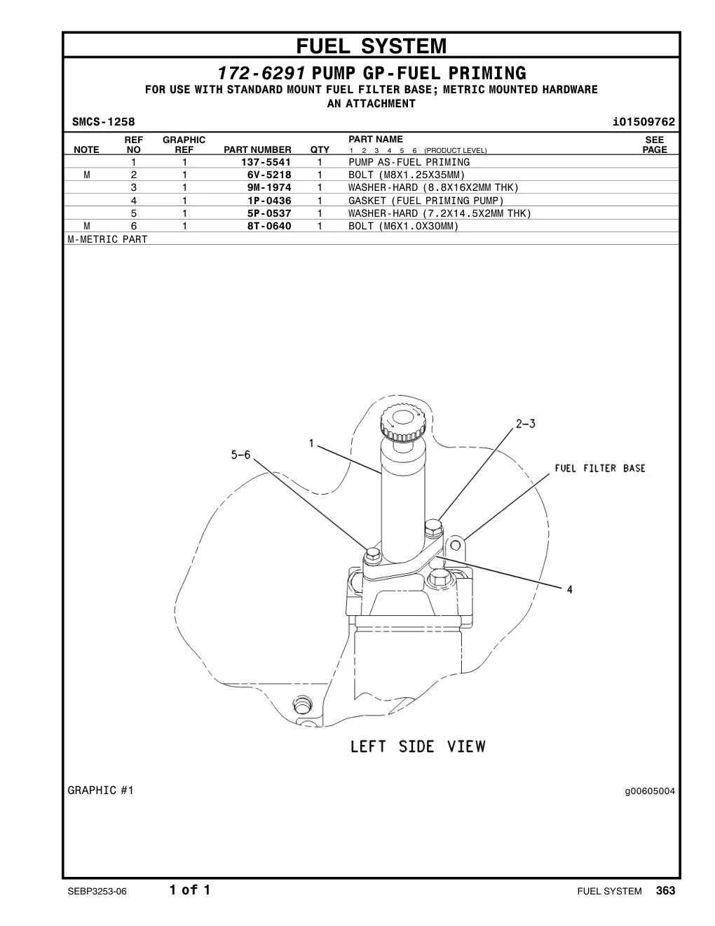 137-5541 - PUMP AS-FUEL PRIMING