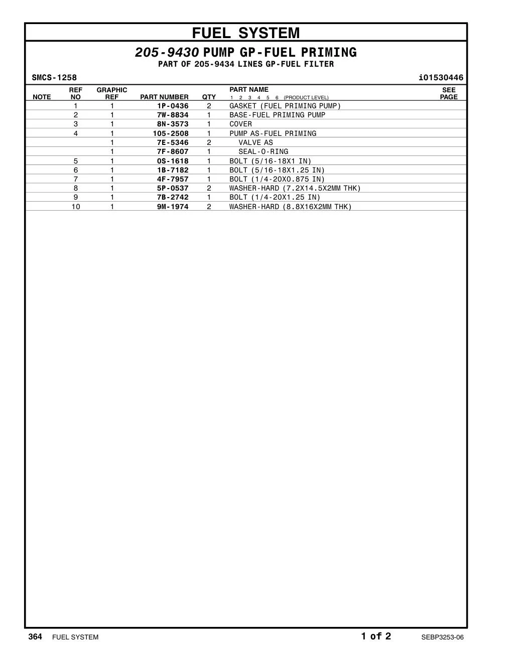 5P-0537 WASHER-HARD (7.2X14.5X2-MM THK) CAT parts manual diagram