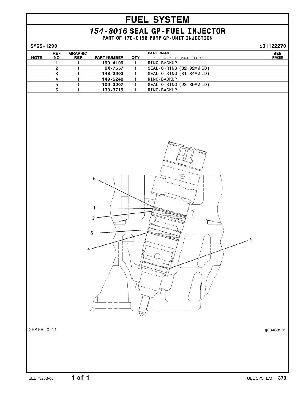 9X-7557 SEAL-O-RING (ID=32.92mm) CAT parts manual diagram