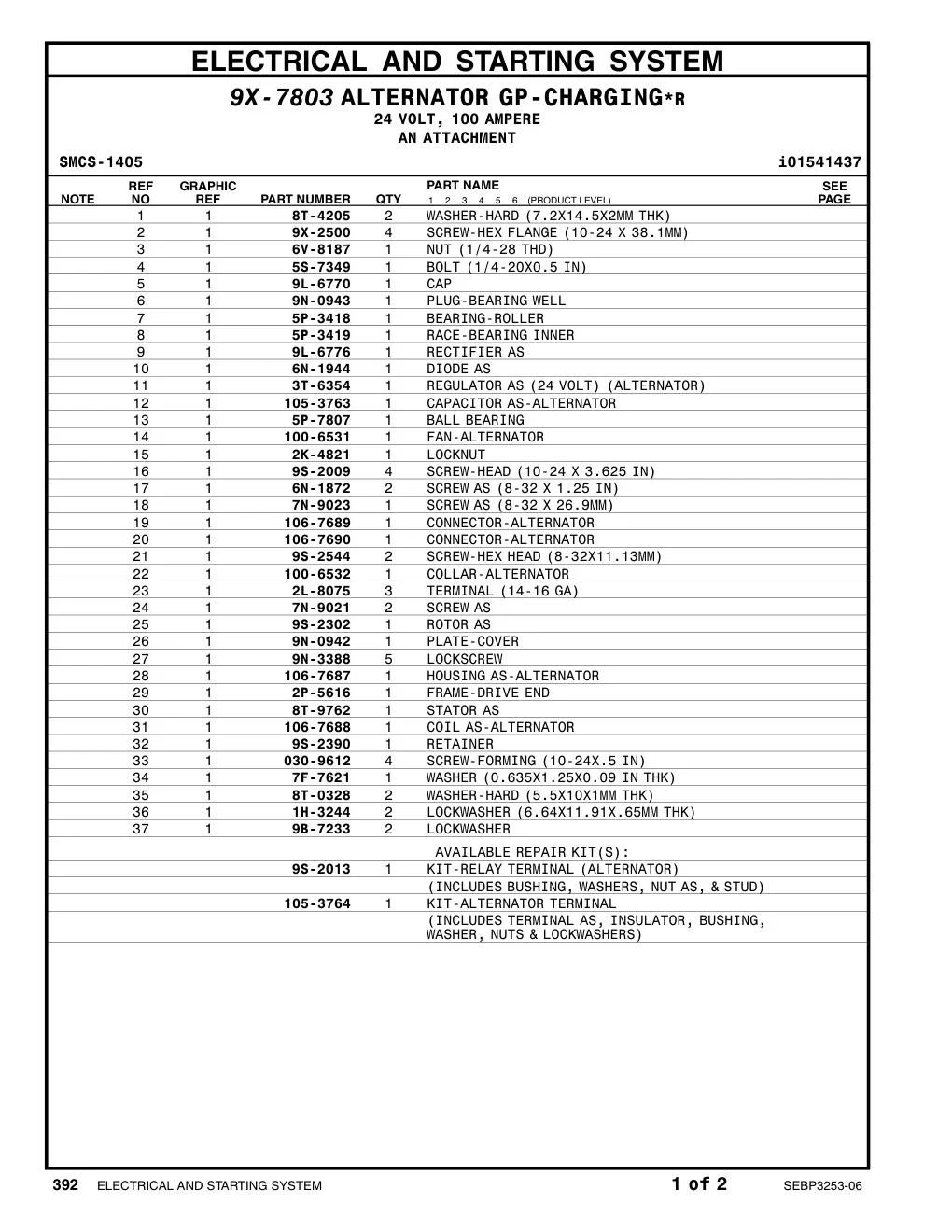 9S-2013 9S-2013 CAT parts manual diagram