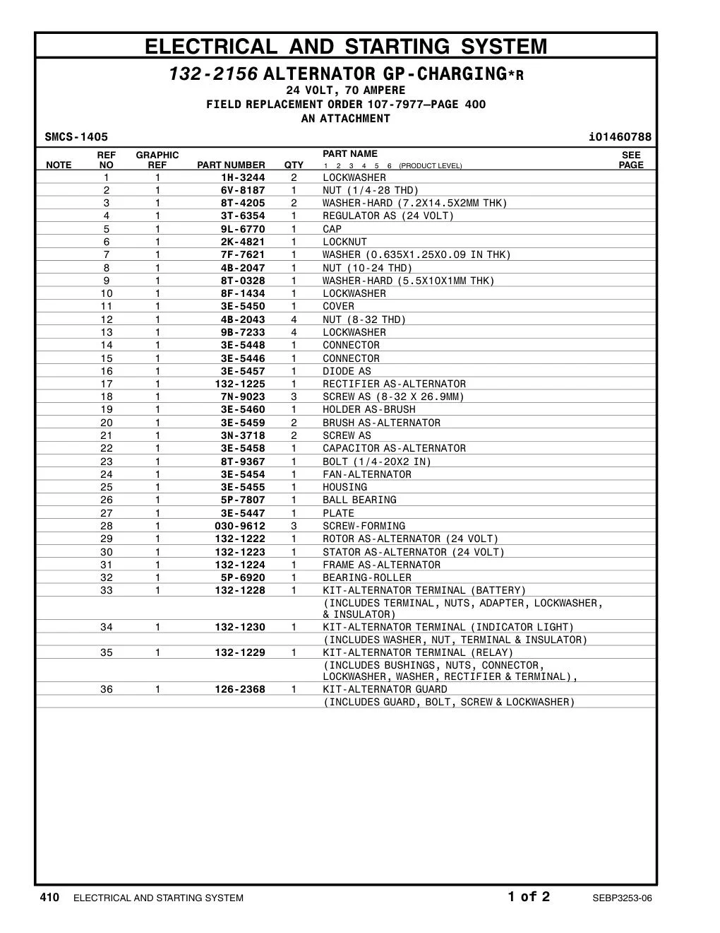 3T-6354 REGULATOR AS-VOLTAGE (24-VOLT) (ALTERNATOR) CAT parts manual diagram