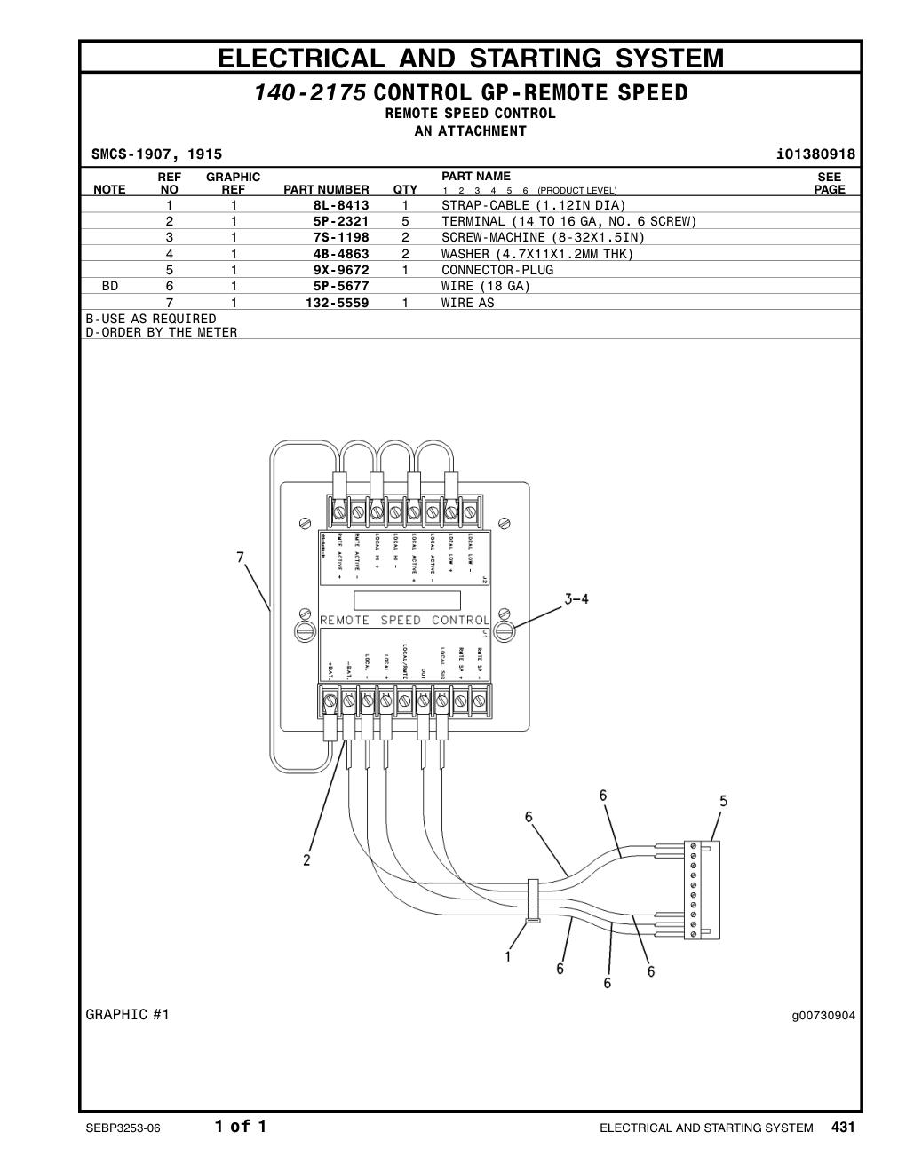 5P-2321 TERMINAL CAT parts manual diagram