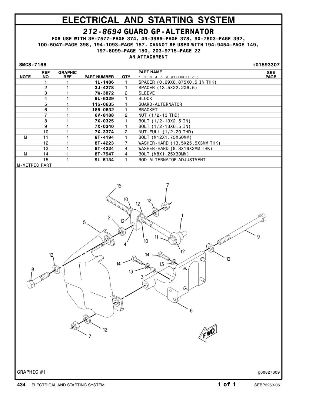 3J-4278 SPACER (13.5X22.2X6.5-MM THK) CAT parts manual diagram