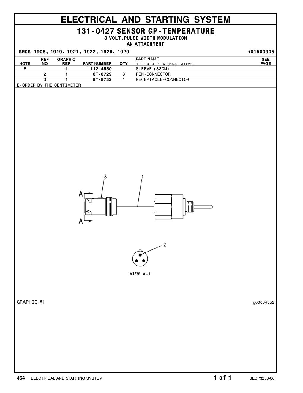 8T-8732 - RECEPTACLE (3-PIN)