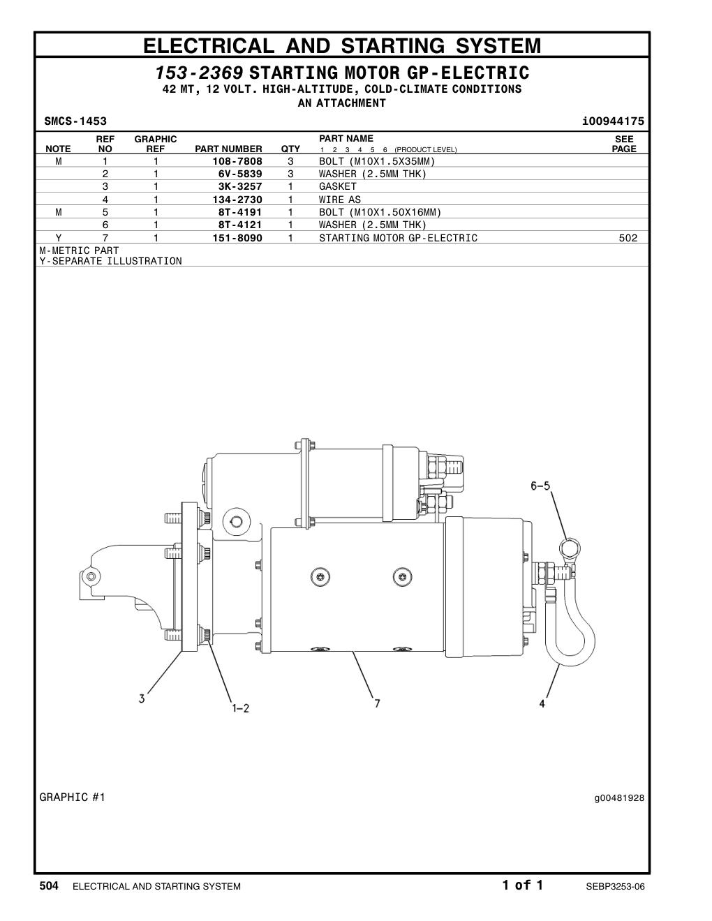 8T-4191 BOLT (L=16mm) CAT parts manual diagram