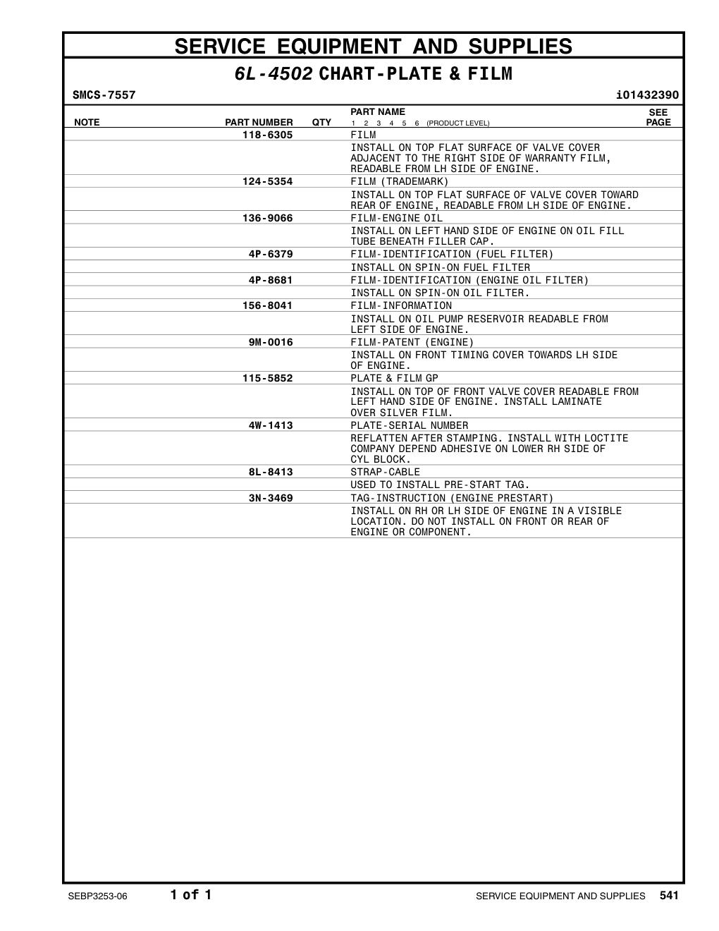 4P-8681 4P-8681 CAT parts manual diagram