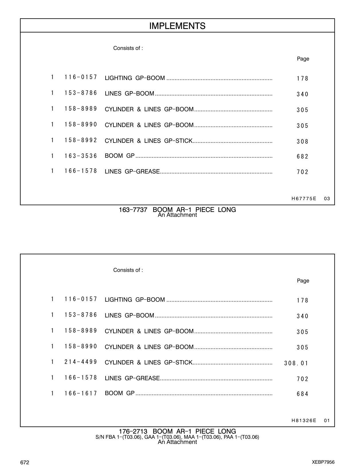 166-1617 - BOOM GP....................................................................................