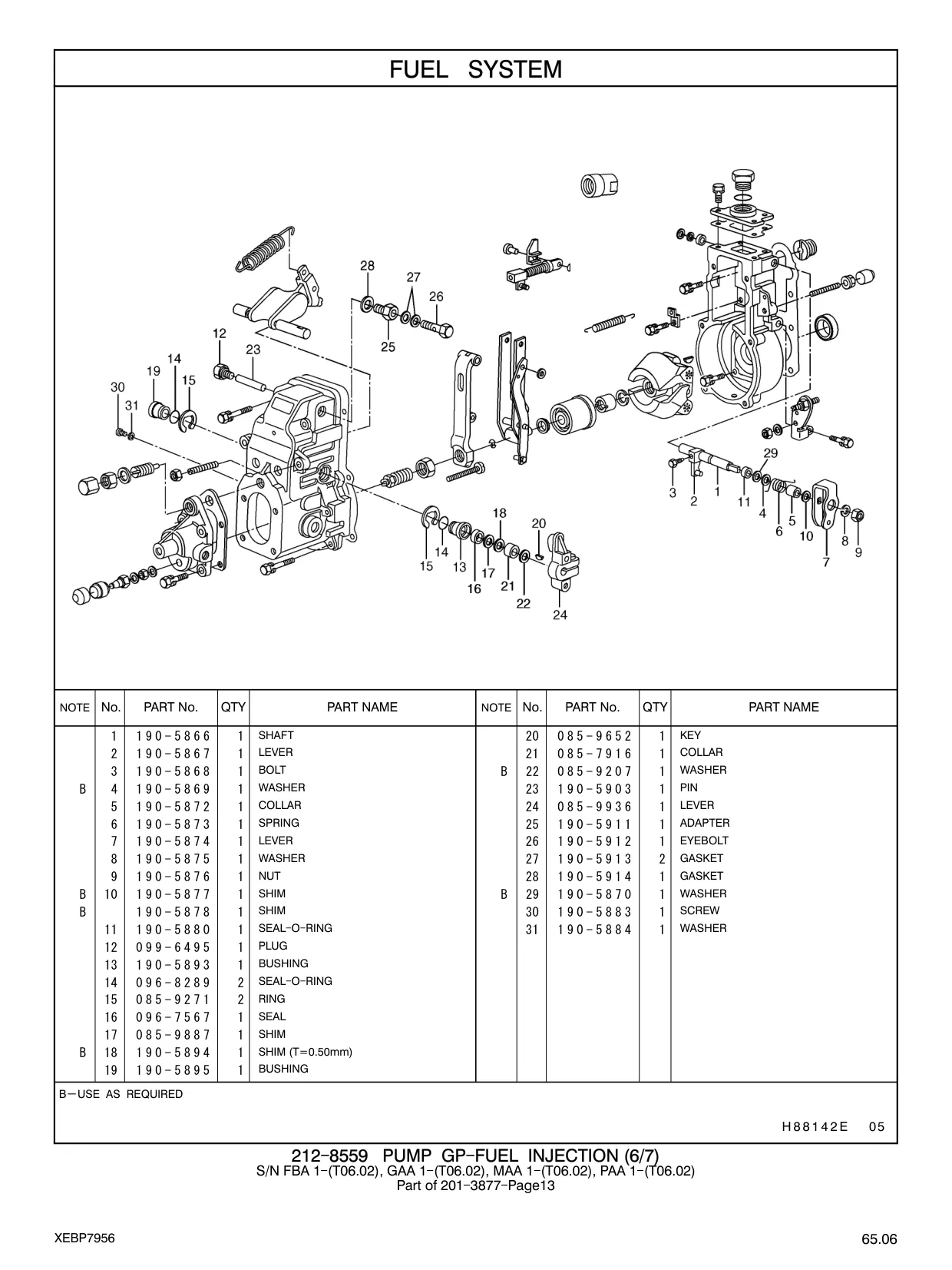 190-5875 - WASHER