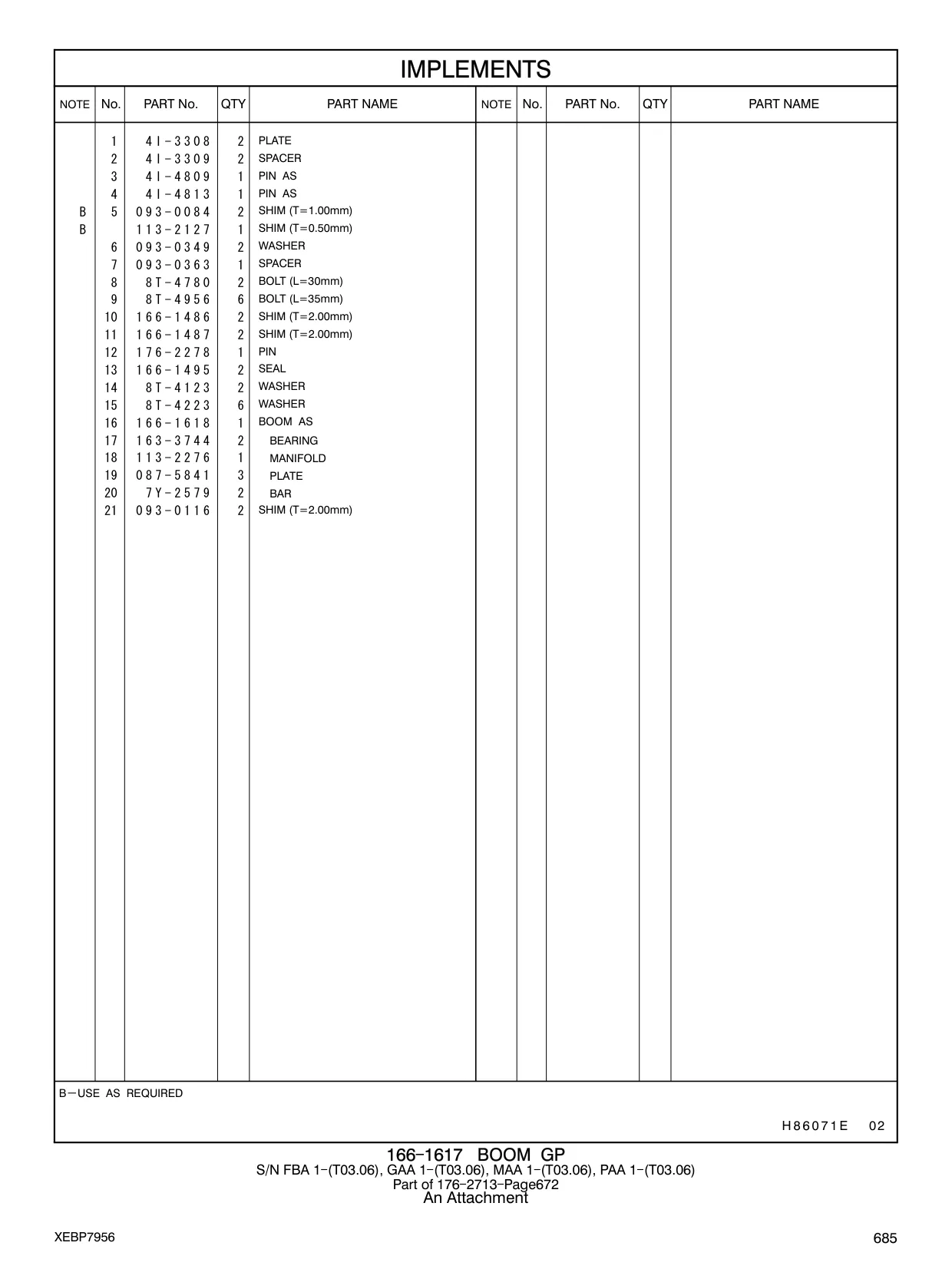 166-1618 - BOOM AS
