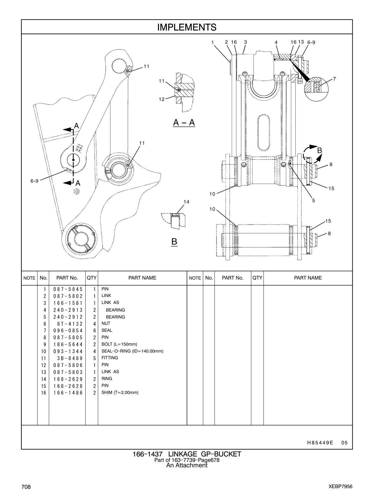 093-1344 - SEAL - O - RING (ID=140.00mm)