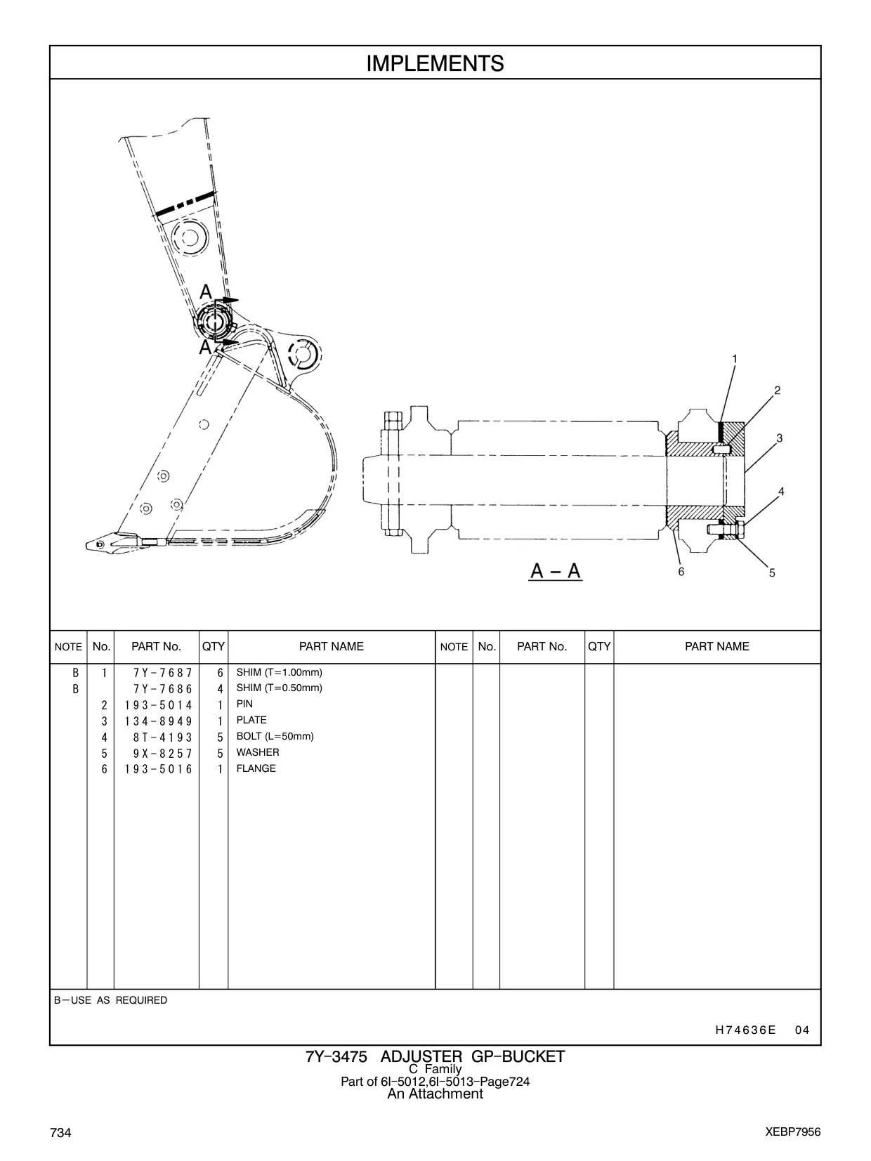 193-5016 - FLANGE 7Y - 3475 Part of 6I - An