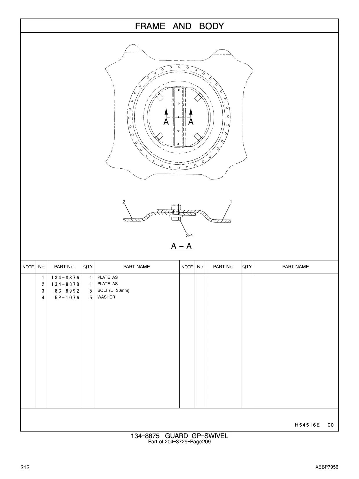 134-8876 - PLATE AS