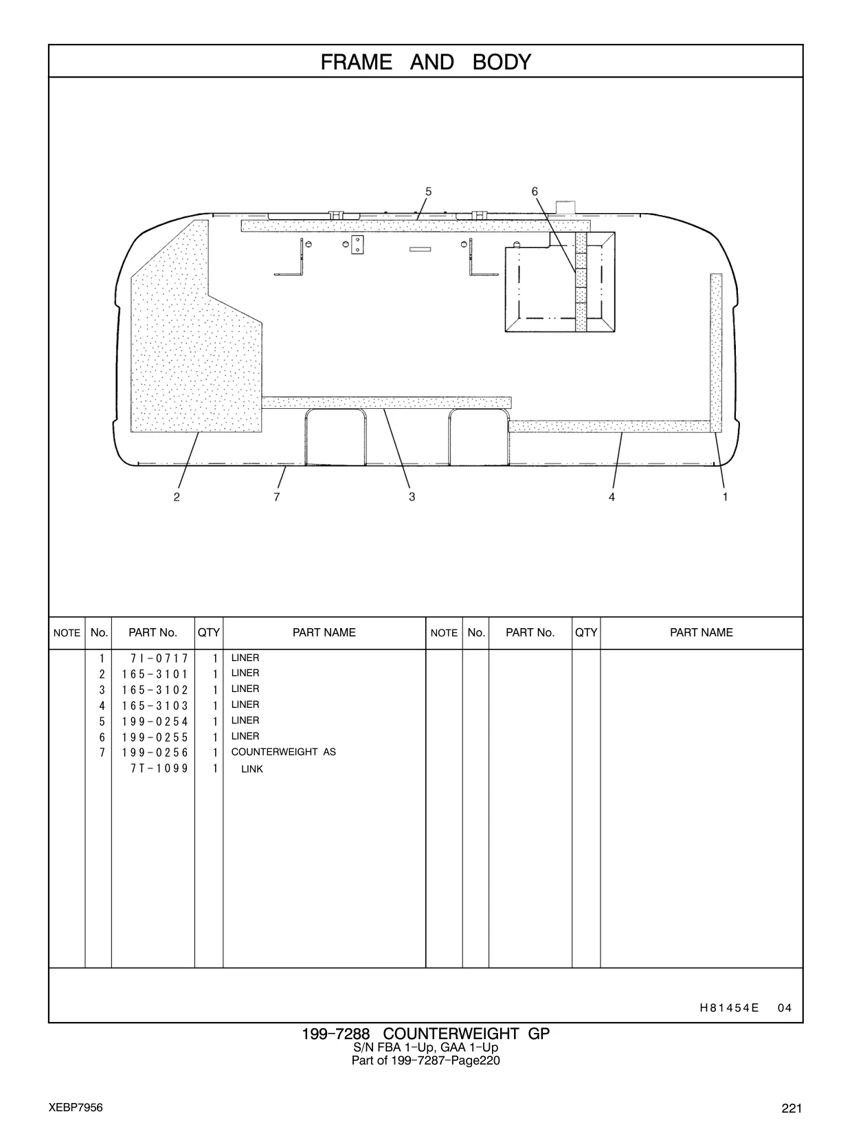 199-0256 - COUNTERWEIGHT AS