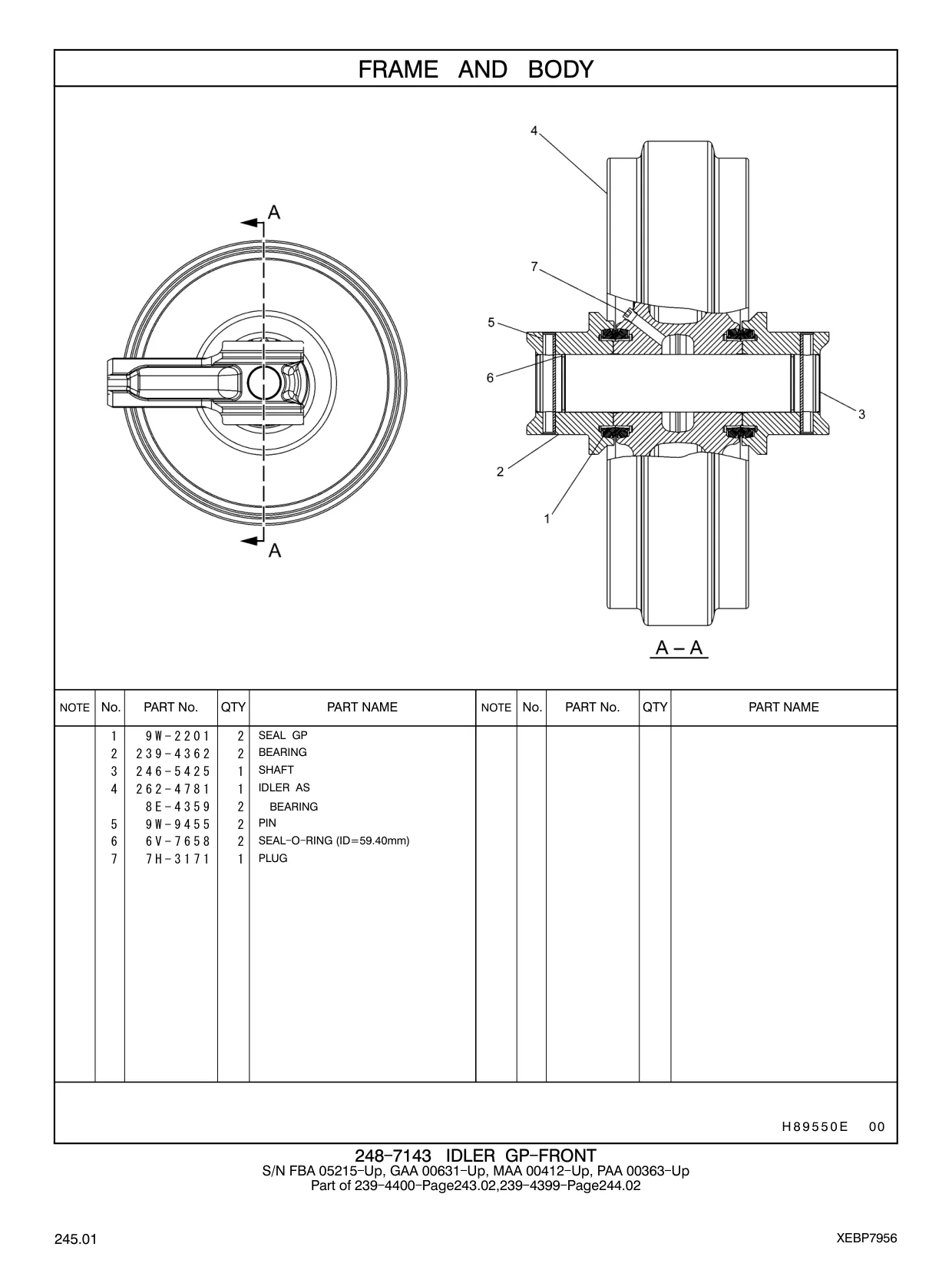 239-4362 - BEARING