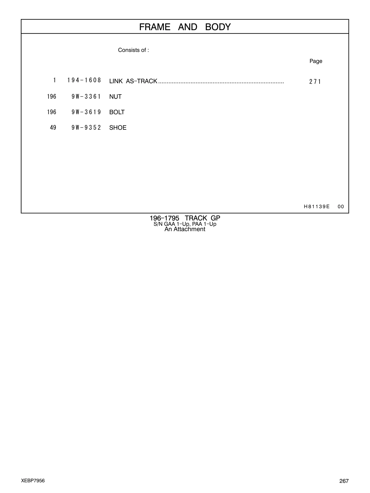 9W-9352 - SHOE