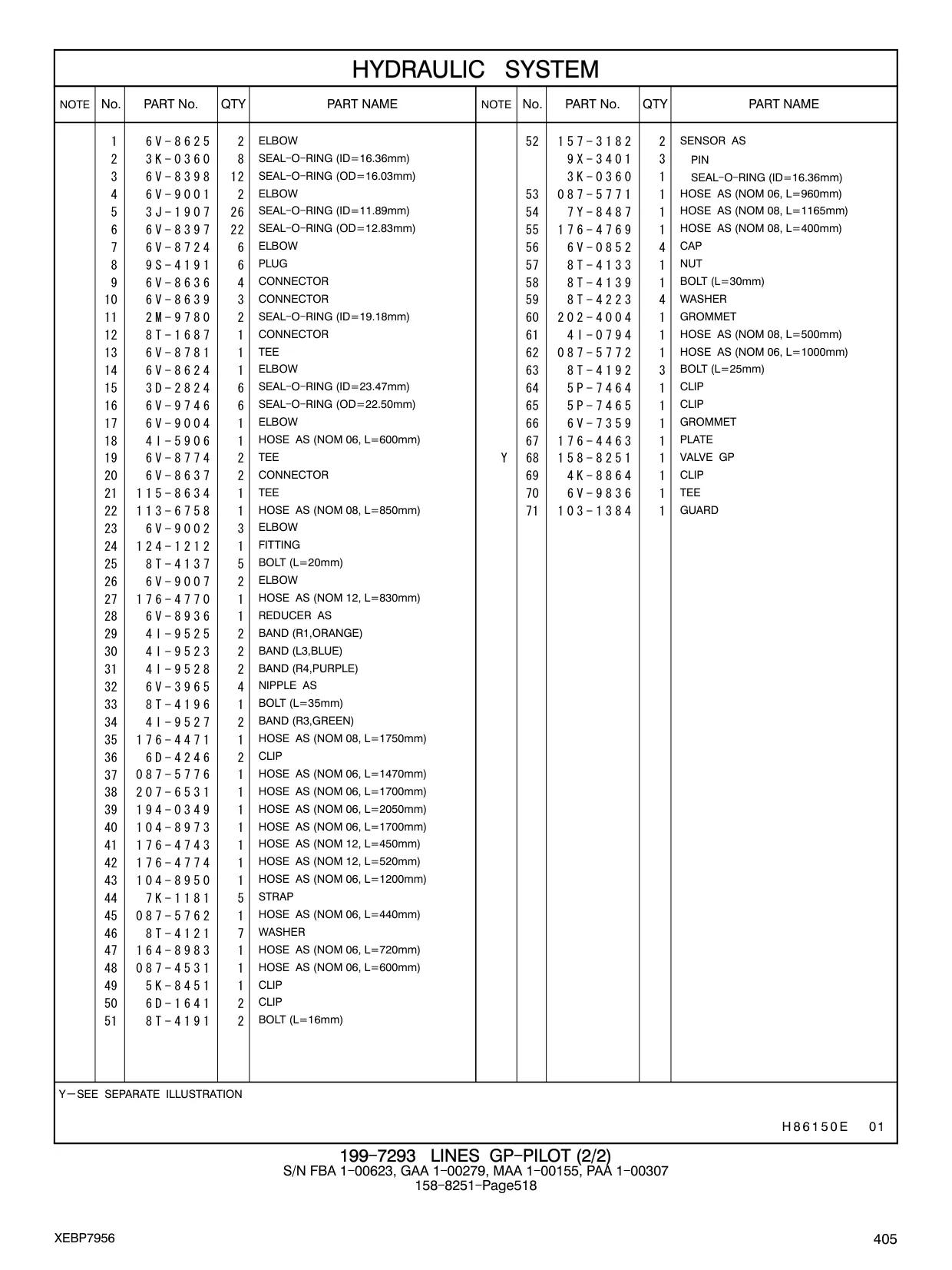 087-5771 - HOSE AS (NOM 06, L=960mm)