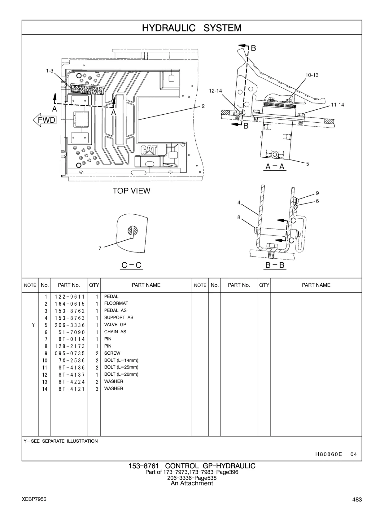 122-9611 - PEDAL