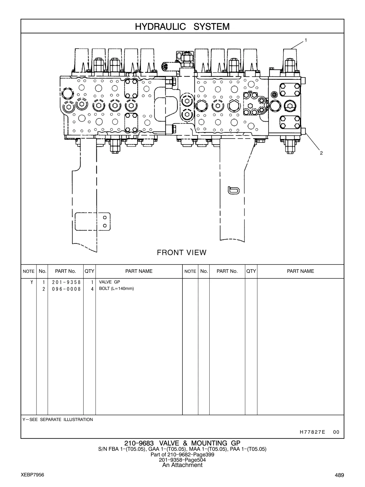 201-9358 - VALVE GP